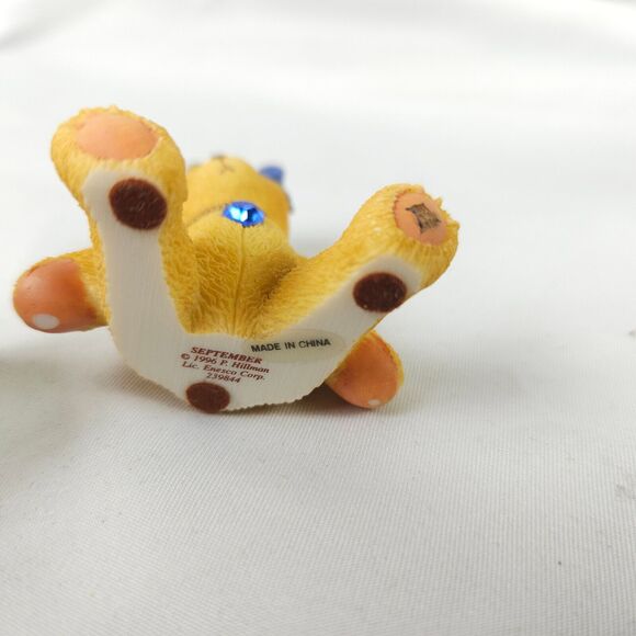 3 VTG P Hillman Enesco Cherished Teddies Little Sparkles June August Birthstone - Picture 6 of 6